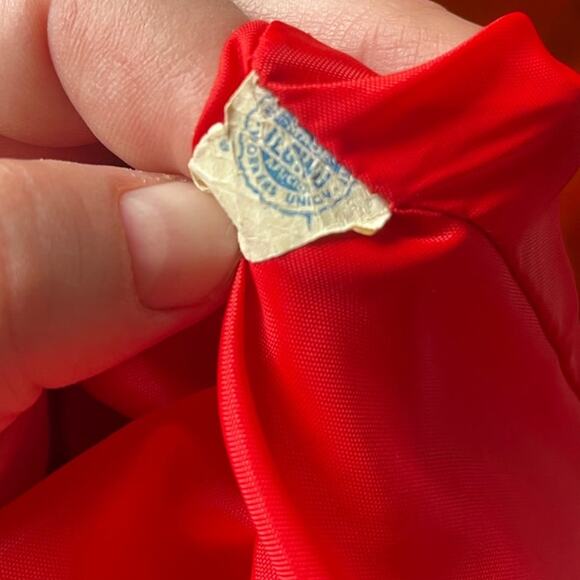 Vintage 60s Betty Rose ILGWU Red White Light Coat Mod Jacket Small Medium Retro - Picture 6 of 9